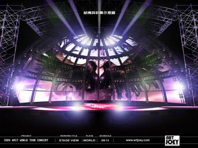 Concert Stage Design - AMIT Century World Tour Concert 2009 China Version Pic. 1