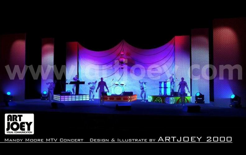 Concert Stage Design - Mandy Moore MTV Concert 2000 Singapore Pic. 1