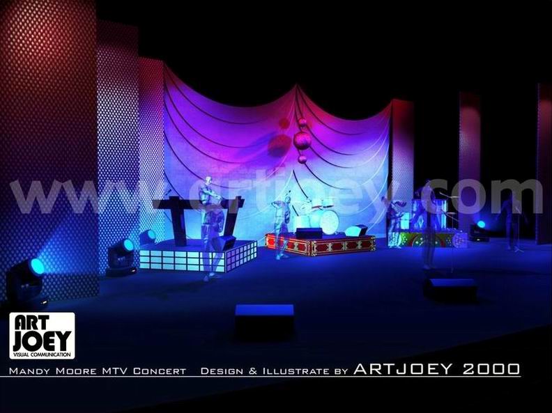 Concert Stage Design - Mandy Moore MTV Concert 2000 Singapore Pic. 2